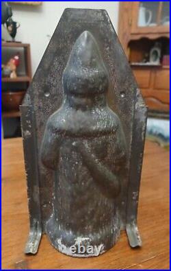 Antique Tin Santa Belsnickel Christmas Chocolate Mold