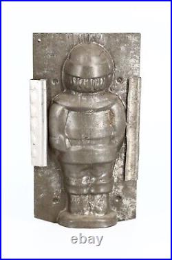 Antique Tin Santa Claus Chocolate Mold, Santa is 7 Tall