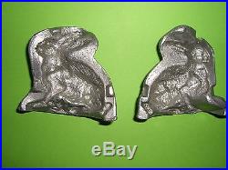Antique Toy Candy Mold Chocolate Mold Rabbit Sitting. German VERY DETAILED