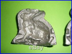 Antique Toy Candy Mold Chocolate Mold Rabbit Sitting. German VERY DETAILED