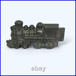 Antique Train Locomotive #477 Pewter Chocolate Candy Ice Cream Mold