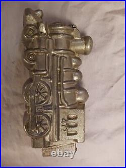 Antique Train Locomotive #477 Pewter Chocolate Candy Ice Cream Mold