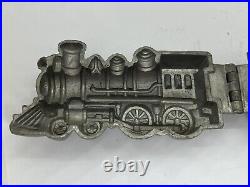 Antique Train Locomotive #477 Pewter Chocolate Candy Ice Cream Mold