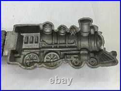 Antique Train Locomotive #477 Pewter Chocolate Candy Ice Cream Mold