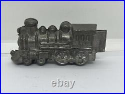 Antique Train Locomotive #477 Pewter Chocolate Candy Ice Cream Mold