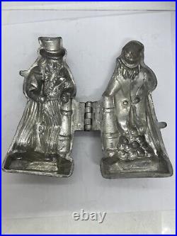 Antique Uncle Sam Pewter Chocolate Candy Ice Cream Mold #1073 Rare