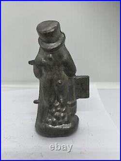 Antique Uncle Sam Pewter Chocolate Candy Ice Cream Mold #1073 Rare