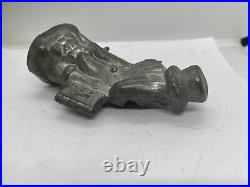 Antique Uncle Sam Pewter Chocolate Candy Ice Cream Mold #1073 Rare