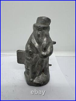 Antique Uncle Sam Pewter Chocolate Candy Ice Cream Mold #1073 Rare