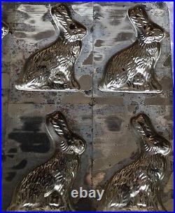 Antique VTG Chocolate Candy Metal Mold Easter Bunny Rabbit