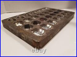 Antique Victorian Chocolate Candy Mold Metal Reinforced Aluminum 71 Sidam B