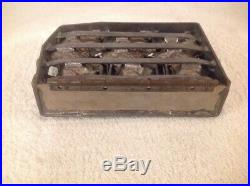 Antique Vintage 3 Chocolate Mold Bunny Rabbit Easter 6 5/8 Tall Hinged Candy