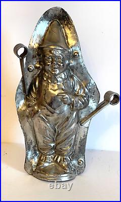 Antique Vintage ANTON REICHE CLOWN WITH HAND ON HEART Chocolate Mold. 7.5