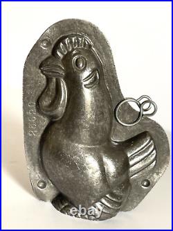 Antique Vintage ANTON REICHE ROOSTER STANDING STYLIZED Chocolate Mold. 5.5