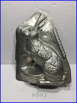 Antique Vintage Bunny Rabbit Chocolate Mold. Huge 13tall. American Mold