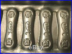 Antique Vintage CAT TONGUES CHOCOLATE MOLD. ADVERTISING VEN'S CANDY. 1920's