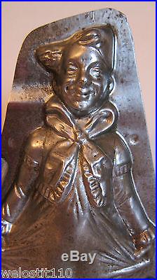 Antique Vintage CLOWN HOLDING PANTS OUT Chocolate Mold. LeTang. 10 1/2 RARE
