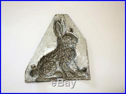 Antique Vintage Chocolate Metal Mold Rabbit Bunny Country Chic Farmhouse Decor