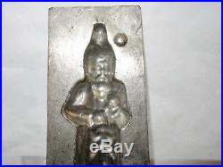 Antique Vintage Chocolate Metal Mold Santa Belsnickle Father Christmas Germany