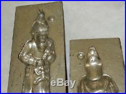 Antique Vintage Chocolate Metal Mold Santa Belsnickle Father Christmas Germany