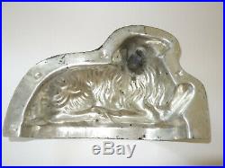 Antique Vintage Chocolate Metal Mold Sheep Christmas Country Farmhouse Decor