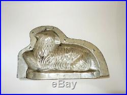 Antique Vintage Chocolate Metal Mold Sheep Christmas Country Farmhouse Decor