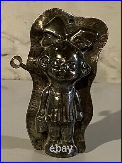Antique Vintage Chocolate Mold Anton Reiche Girl Watering Can RARE