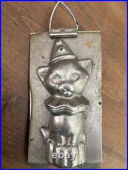 Antique Vintage Chocolate Mold Halloween Clown Cat 6.75 Weygandt