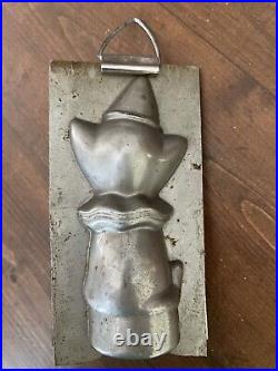 Antique Vintage Chocolate Mold Halloween Clown Cat 6.75 Weygandt