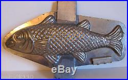 Antique Vintage Fish Chocolate Mold. Made By Matfer Paris, France 8 3/4