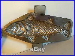 Antique Vintage Fish Chocolate Mold. Made By Matfer Paris, France 8 3/4