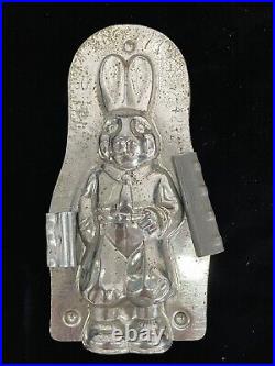 Antique Vintage German Rabbit Chocolate Mold Signed