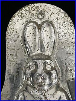 Antique Vintage German Rabbit Chocolate Mold Signed