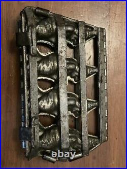 Antique Vintage HALLOWEEN WITCH CHOCOLATE MOLD. 11 BY 11. AMERICAN. EXCELLENT