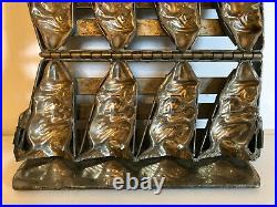Antique Vintage HALLOWEEN WITCH CHOCOLATE MOLD. 11 BY 11. AMERICAN. EXCELLENT