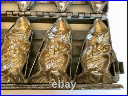 Antique Vintage HALLOWEEN WITCH CHOCOLATE MOLD. AMERICAN, 11 X11. EXCELLENT