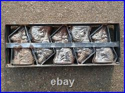 Antique Vintage Heavy Dutch Bunnies Bunny Rabbit Hinged Chocolate Candy Mold