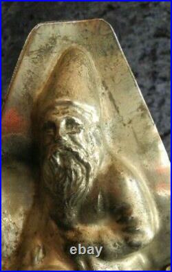 Antique Vintage Iron Chocolate Mold / Candy Mold Father Christmas Santa-clause