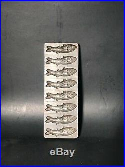 Antique Vintage Letang Fils Paris #1450 Chocolate Fish Mold