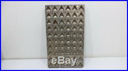 Antique Vintage Metal 60 pcs Chocolate Candy Mold Triangle Pyramid