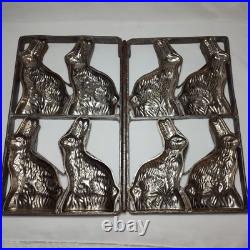 Antique Vintage Metal Hinged Candy Mold Form Easter Bunny Rabbit Chocolate Antique Vintage Metal Hinged Candy Mold Form Easter Bunny Rabbit Chocolate