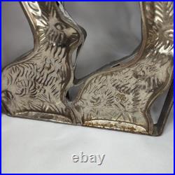 Antique Vintage Metal Hinged Candy Mold Form Easter Bunny Rabbit Chocolate Antique Vintage Metal Hinged Candy Mold Form Easter Bunny Rabbit Chocolate