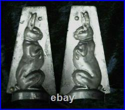 Antique Vintage Metal Iron Chocolate Candy Sugar Mold Shape Figure Easter Bunny