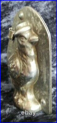 Antique Vintage Metal Iron Chocolate Mold Shape Figure Easter Chick Anton Reiche