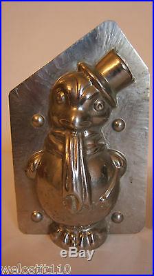 Antique Vintage Penguin With Top Hat Chocolate Mold. Made By Matfer France