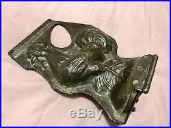 Antique/Vintage Rooster Chicken Chocolate Mold Metal Hinged withLock