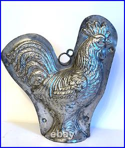 Antique Vintage Rooster Chocolate Mold. Made By H. Walter Berlin Germany