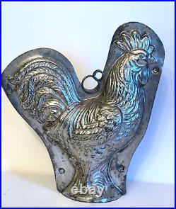 Antique Vintage Rooster Chocolate Mold. Made By H. Walter Berlin Germany