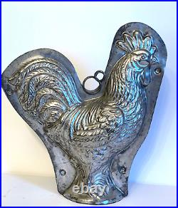 Antique Vintage Rooster Chocolate Mold. Made By H. Walter Berlin Germany