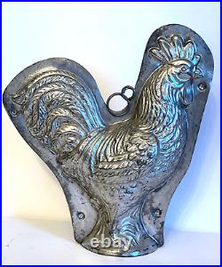 Antique Vintage Rooster Chocolate Mold. Made By H. Walter Berlin Germany